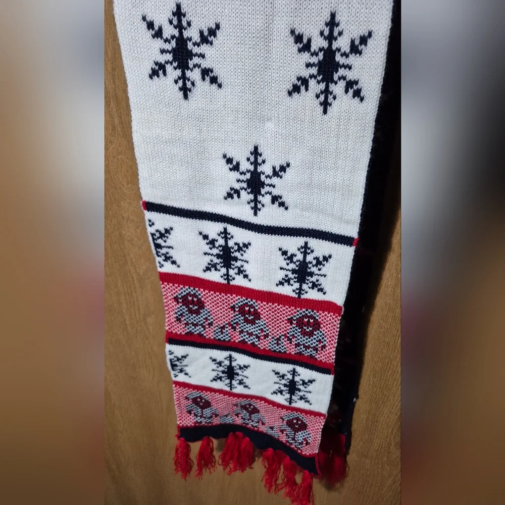 It's Our Time Knit Christmas Beanie Hat with The Scarf Set-One Size - Juniors